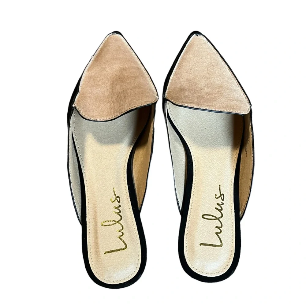 Lulu’s Joelle Color Block Suede Loafer Slides